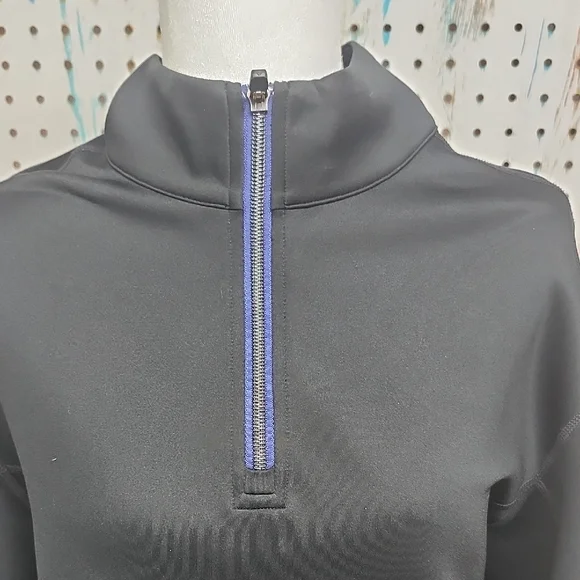 UNTUCKit Mazzano Quarter Zip Pullover Mens Medium Black - Picture 4 of 7